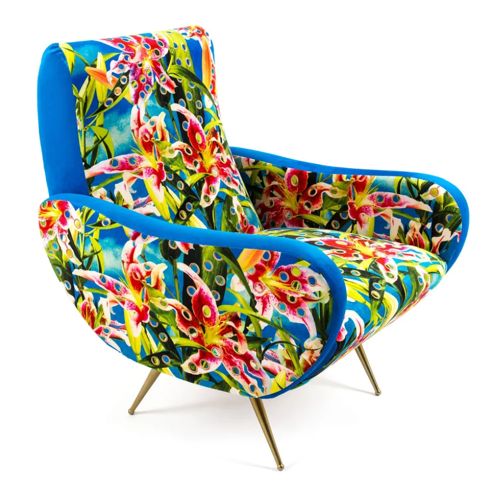 Armchair Flowers with holes