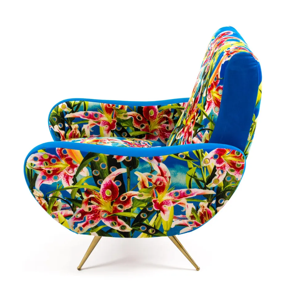 Armchair Flowers with holes