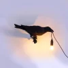 Bird Lamp Black Looking Right