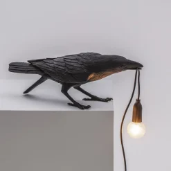 Bird Lamp Black Playing