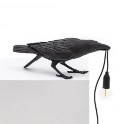 Bird Lamp Black Playing OUTDOOR
