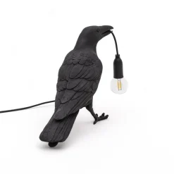 Bird Lamp Black Waiting OUTDOOR
