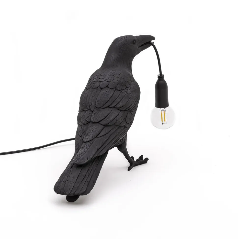 Bird Lamp Black Waiting OUTDOOR