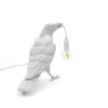 Bird Lamp White Waiting