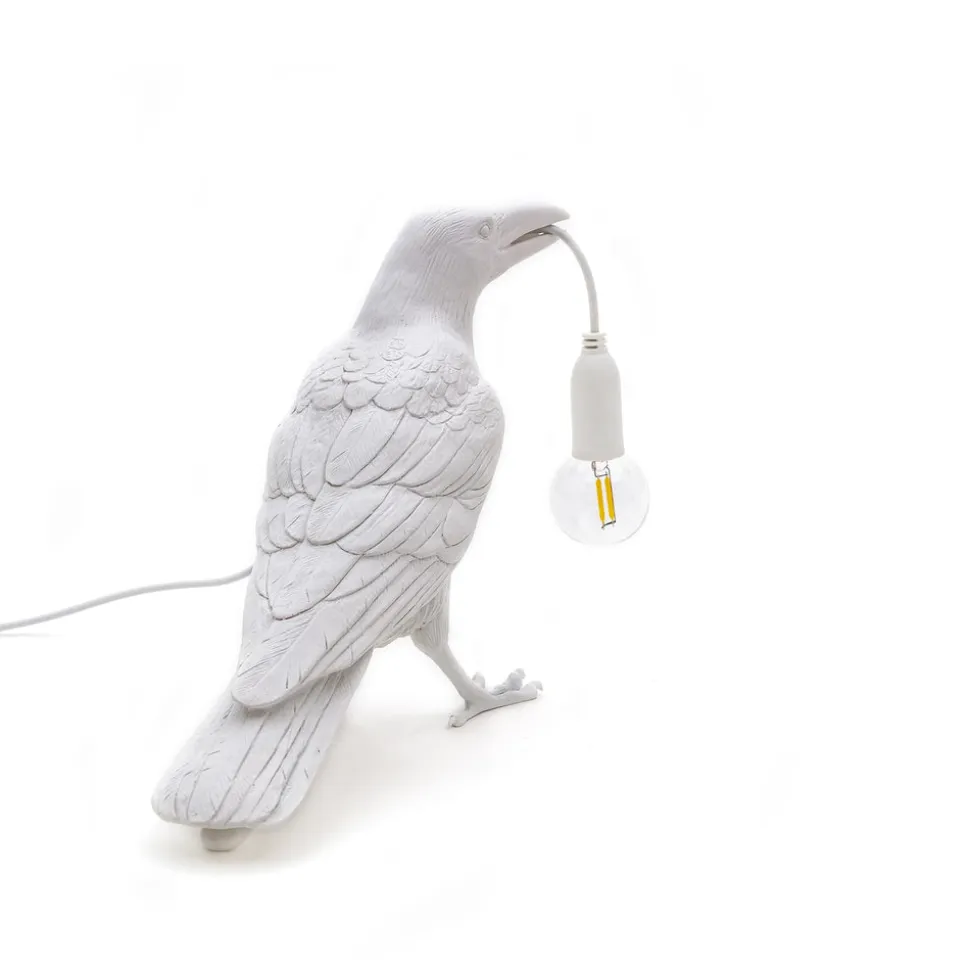 Bird Lamp White Waiting OUTDOOR