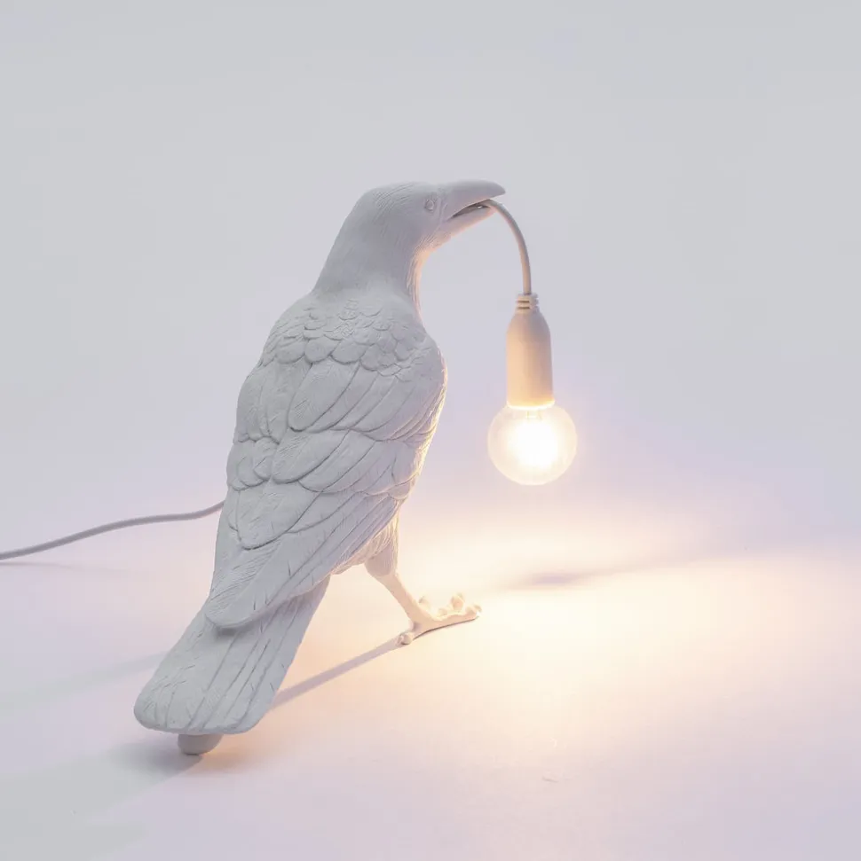 Bird Lamp White Waiting OUTDOOR