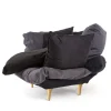 Comfy Armchair Charcoal Grey