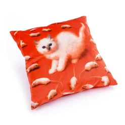 Cushion Kitten With Plume Padding