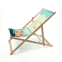 Deck Chair Girl in the Sea