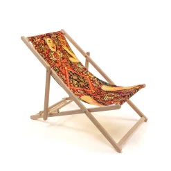 Deck Chair Lady On Carpet