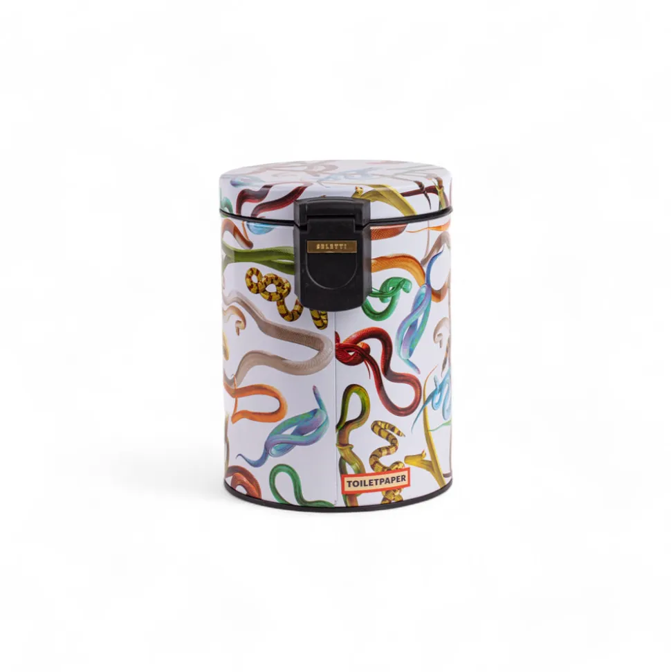 Dustbin 5L - Snakes White