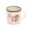 Enamel Mug Fingers