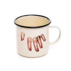 Enamel Mug Fingers