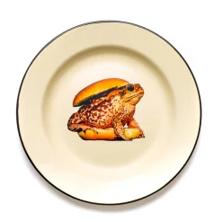 Enamel Plate Toad