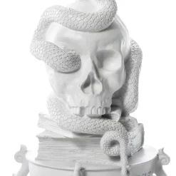 Giant Burlesque Skull White