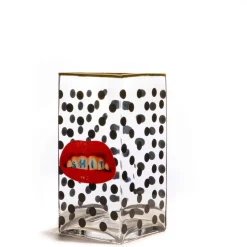 Glass vase big Shit Pois