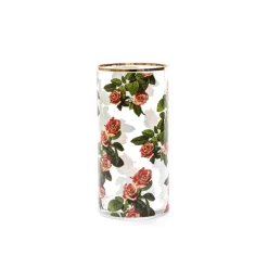 Glass Vase Roses Cylindrical medium
