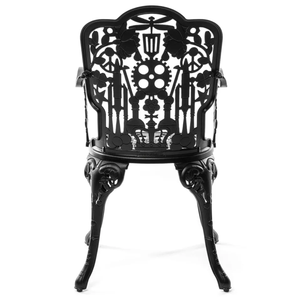 Industry Collection ALUMINIUM ARMCHAIR - BLACK