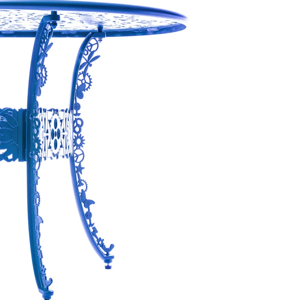 Industry Collection ALUMINIUM OVAL TABLE - SKY BLUE