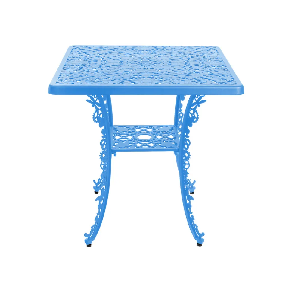 Industry Collection Aluminium Square Table Sky Blue