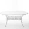 Industry Collection ALUMINIUM OVAL TABLE - WHITE