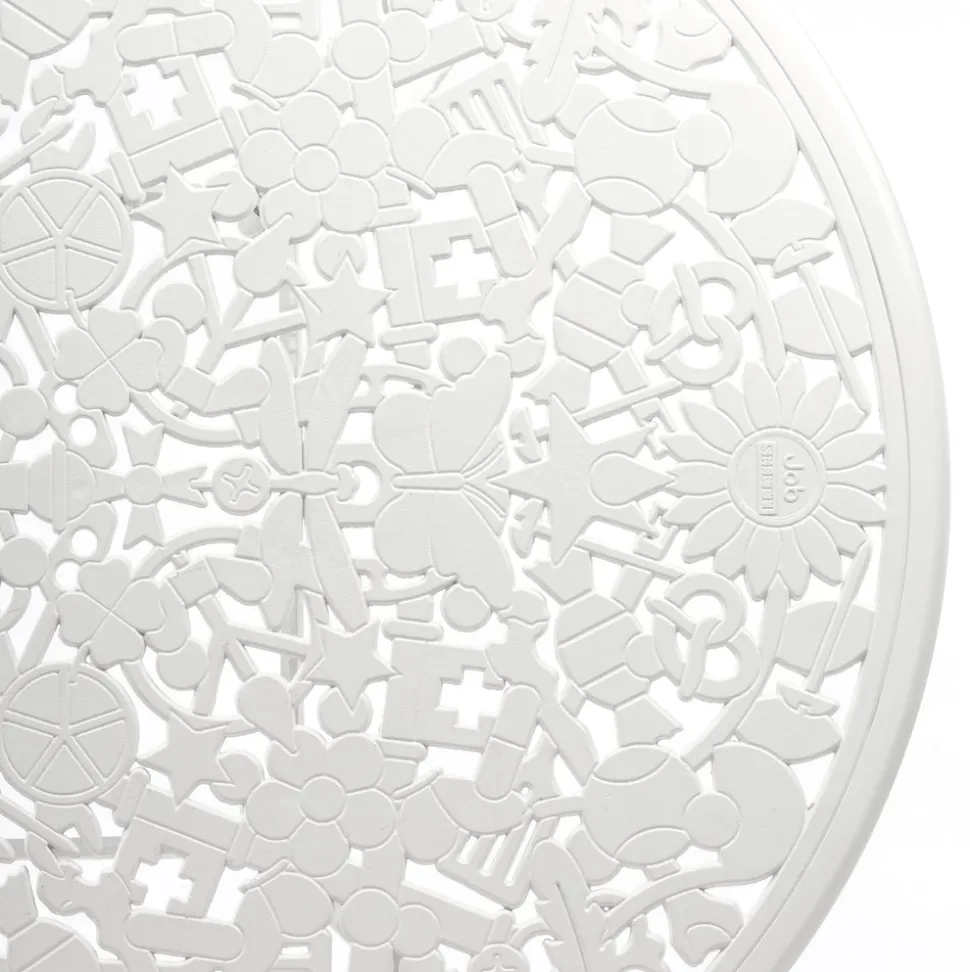 Industry Collection ALUMINIUM OVAL TABLE - WHITE