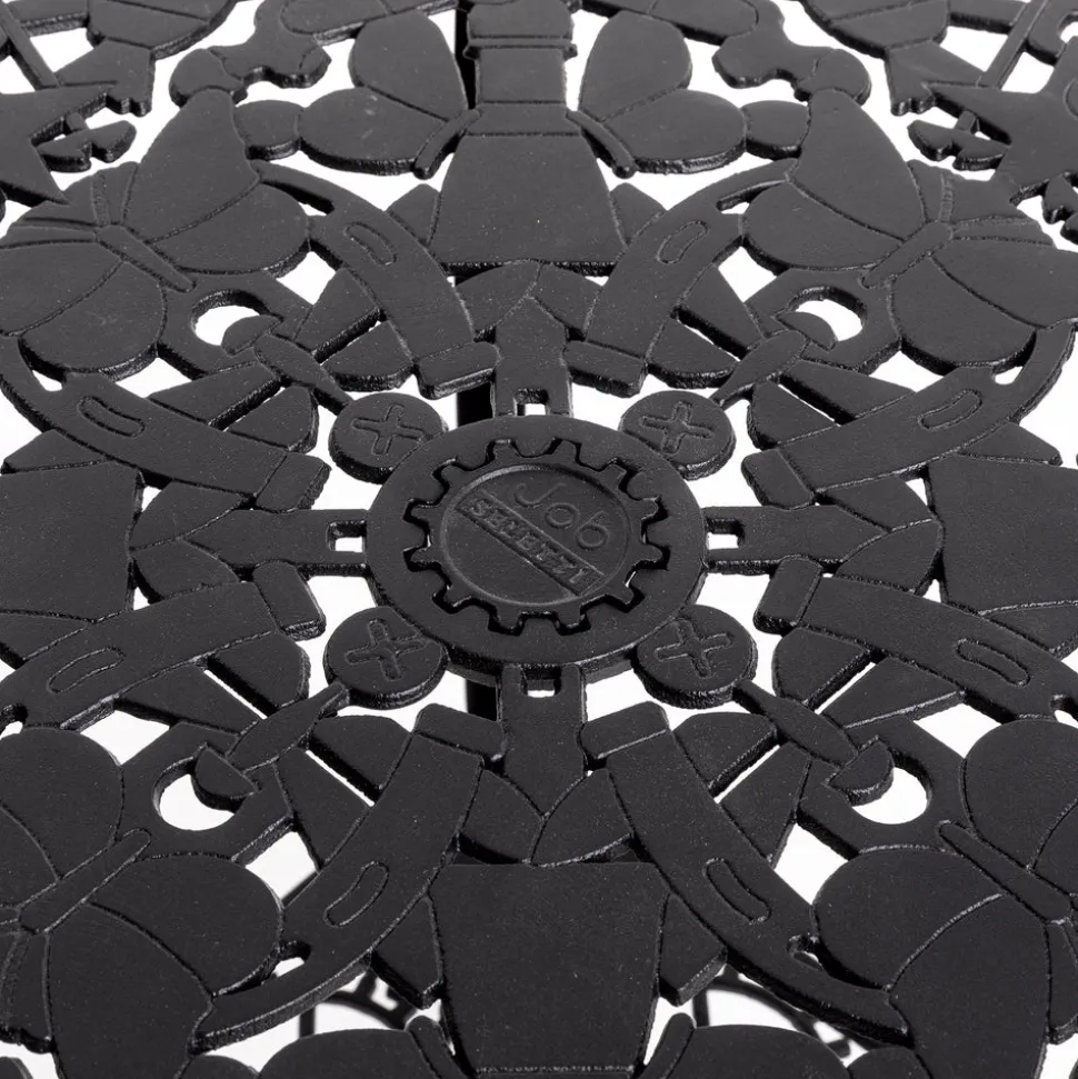 Industry Collection Aluminium Square Table Black