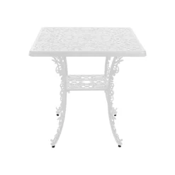 Industry Collection Aluminium Square Table White