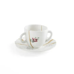 Kintsugi Coffee cup with saucer 01