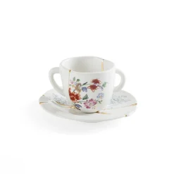 Kintsugi Coffee cup with saucer 01