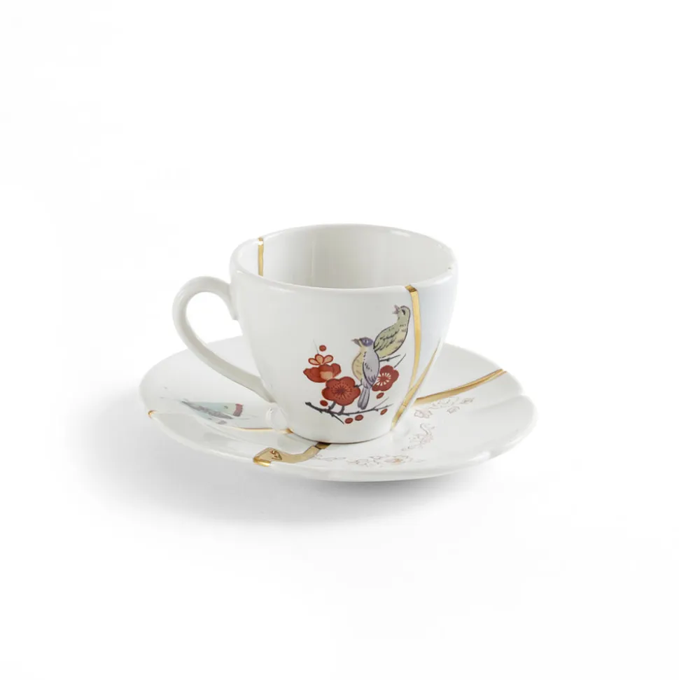 Kintsugi Coffee cup with saucer 02
