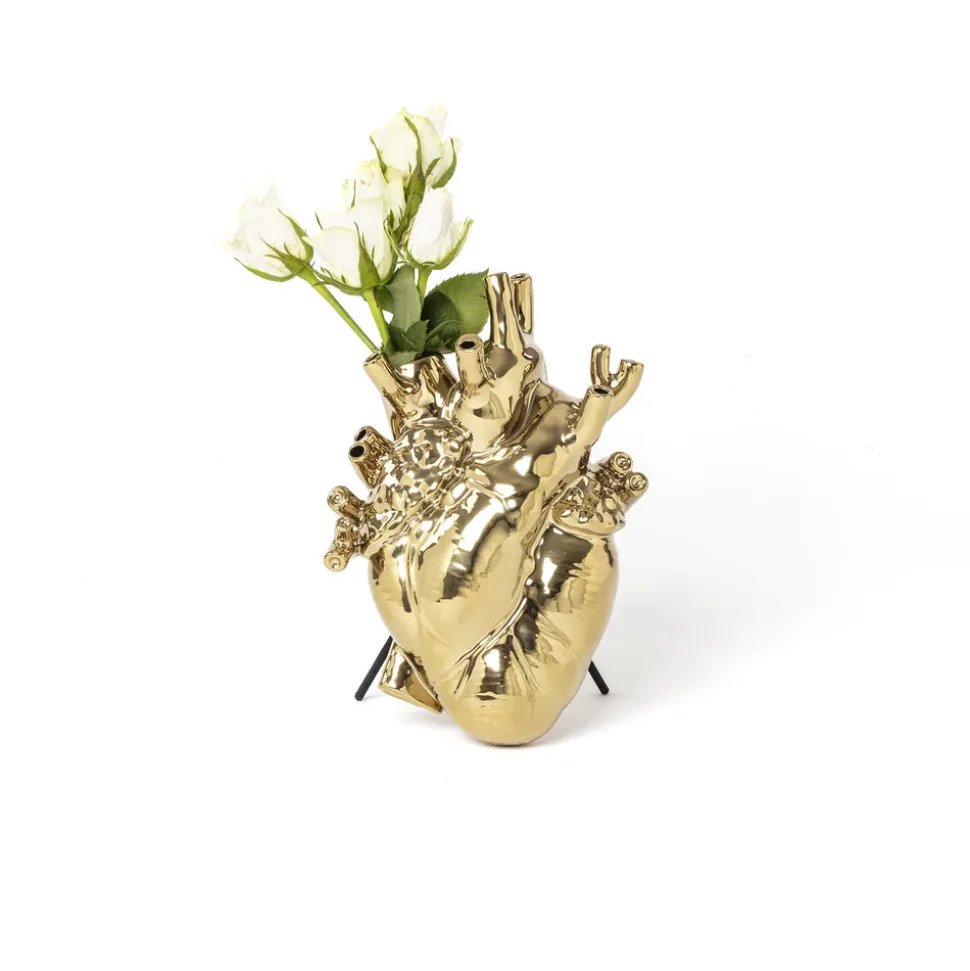 Love in Bloom Gold Vase
