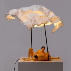 Love is a verb lamp Lea & Tony