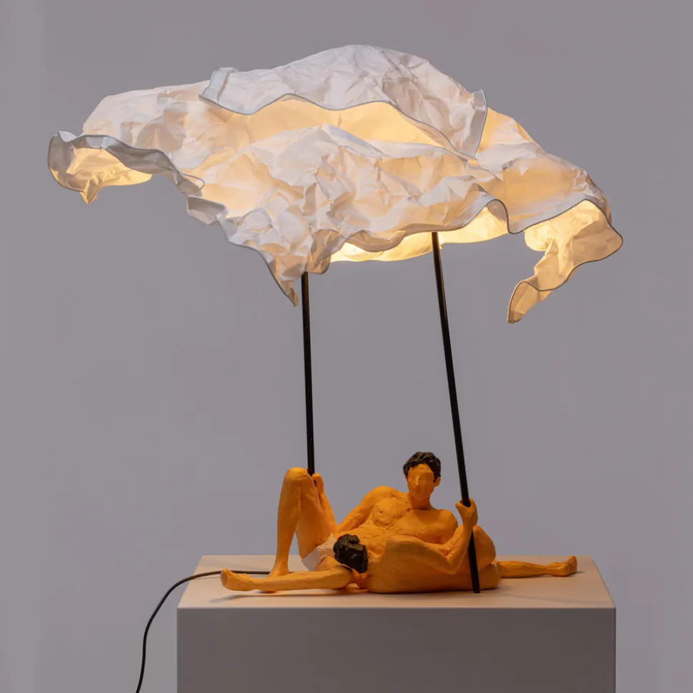 Love is a verb lamp Lea & Tony