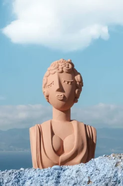 Magna Graecia Terracotta Bust Poppea