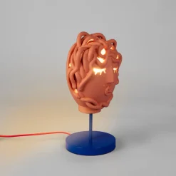 Magna Graecia terracotta lamp - Medusa mask