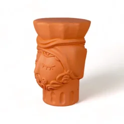 Magna Graecia Terracotta Stool Man