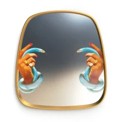 Mirror Gold Frame Hands with Snakes