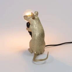 Mouse Lamp Mac Gold