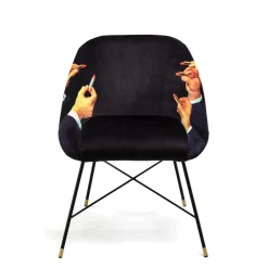 Padded Chair Lipsticks Black