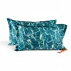 Pair of cotton pillowcases - ACQUA 50X80 ACQUA