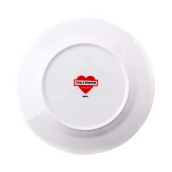 Porcelain Plate Drill Gold Border