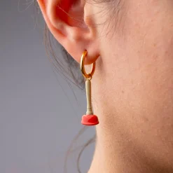 SINK PLUNGER dangling earrings - Toiletpaper Jewels