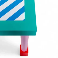 SUPERSQUARE TABLE BLUE STRIPES