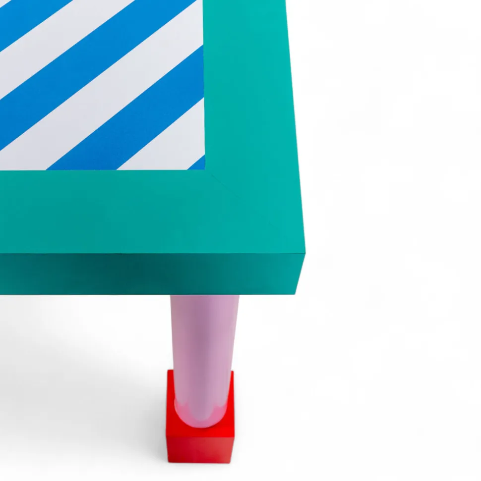 SUPERSQUARE TABLE BLUE STRIPES
