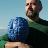 Terracotta Bust Man Blue