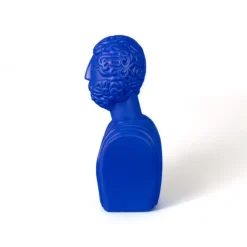 Terracotta Bust Man Blue