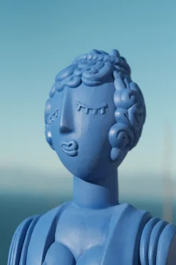 Terracotta Bust Poppea Blue