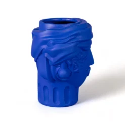 Terracotta Vase Women Blue