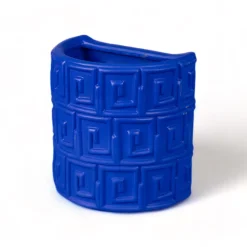 Terracotta Wall Vase Greche Blue
